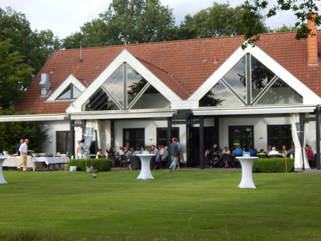 schöner Biergarten in der Region